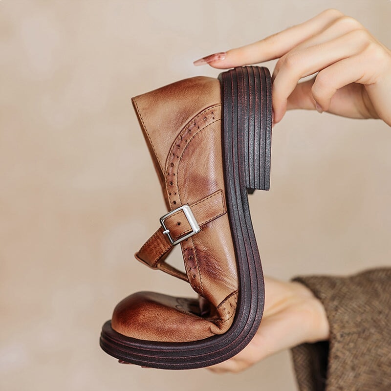 Mattea | Elegante Mary Janes aus Leder