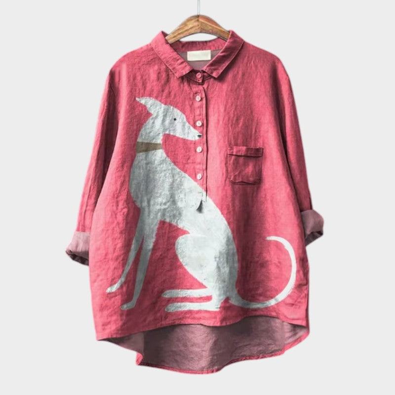 Lockere Bluse mit schönem Detail