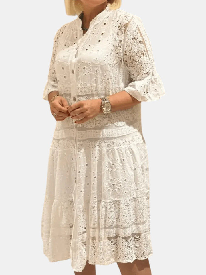 Cherylann™ | Floral Midi Kleid