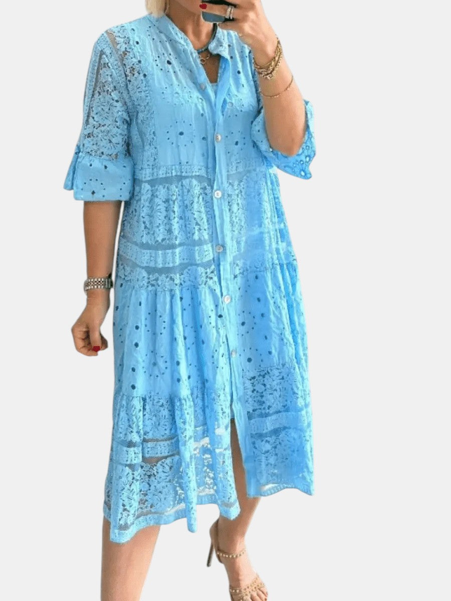 Cherylann™ | Florales Midi-Kleid