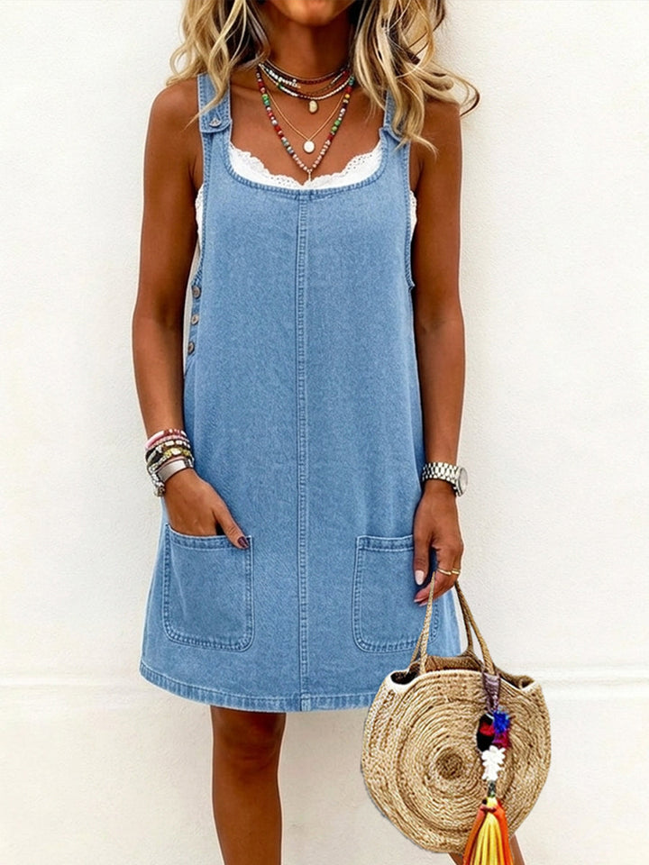 Lisa | Lässiges Denim-Overall-Kleid