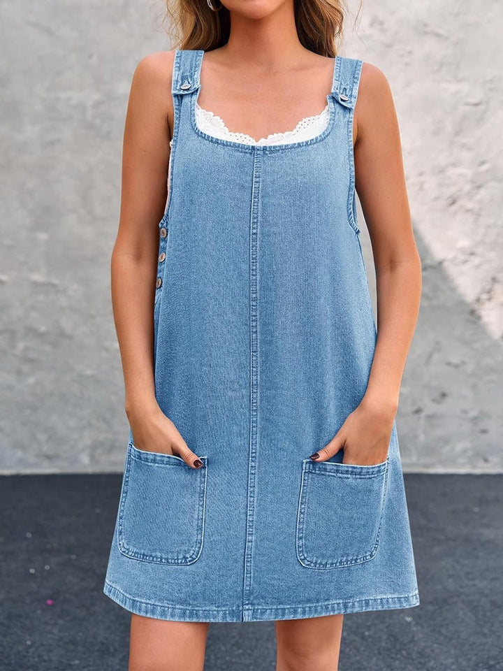 Lisa | Lässiges Denim-Overall-Kleid