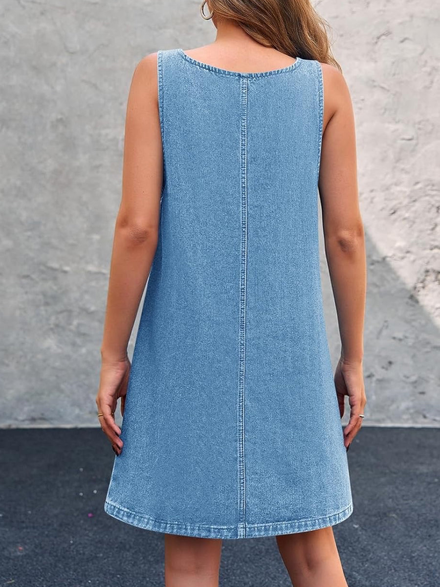 Lisa | Lässiges Denim-Overall-Kleid