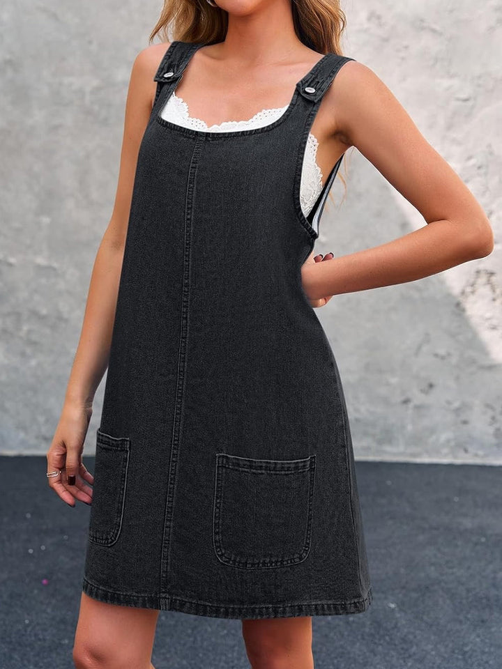 Lisa | Lässiges Denim-Overall-Kleid