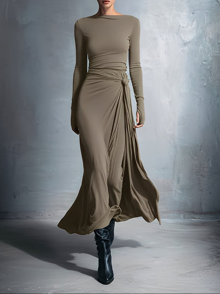 Vittoria | Maxikleid mit seitlichem Knoten